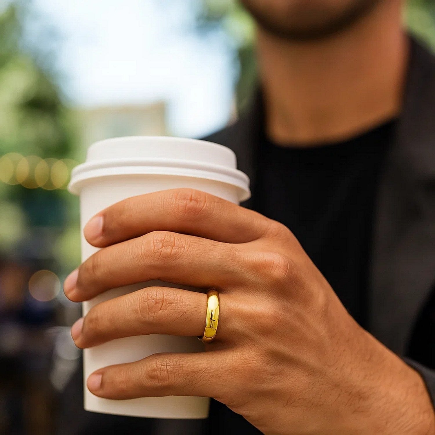 Graduated Dome Ring in 14K Yellow Gold (5.80 mm)