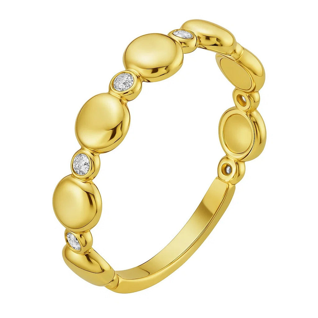 14K Yellow Gold Textured Rope Ring (4.00 mm)