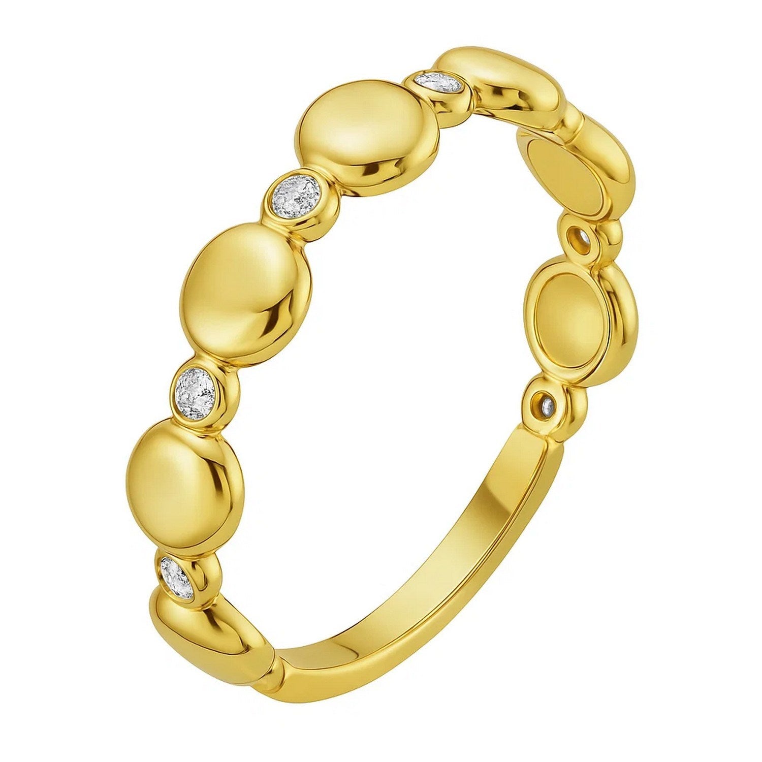 14K Yellow Gold Textured Rope Ring (4.00 mm)