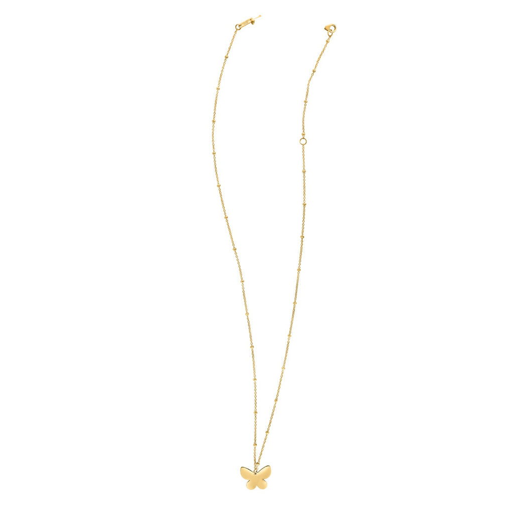 14k Yellow Gold Papillon Butterfly Necklace