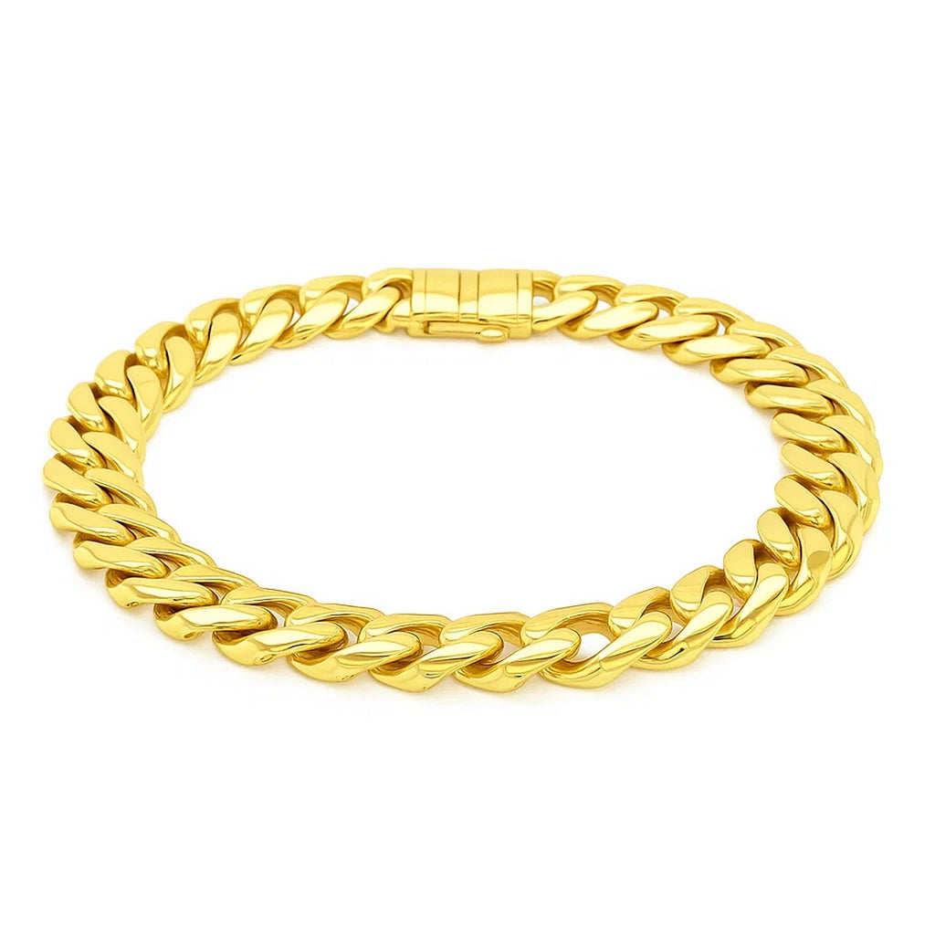 14k Yellow Gold Polished Curb Chain Bracelet (11.50 mm)