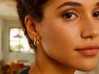 14K Yellow Gold Twist Hoop Earrings